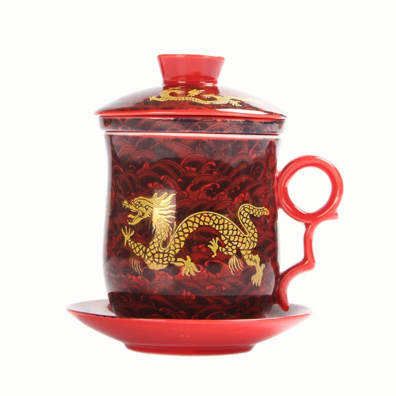 Kitajski Keramični filter vrč čaja,Kave Skodelice Kampiranje Drinkware Belega porcelana čajne skodelice,Kavo, Mleko, Čaj Vrč Popoldanski čaj skodelice