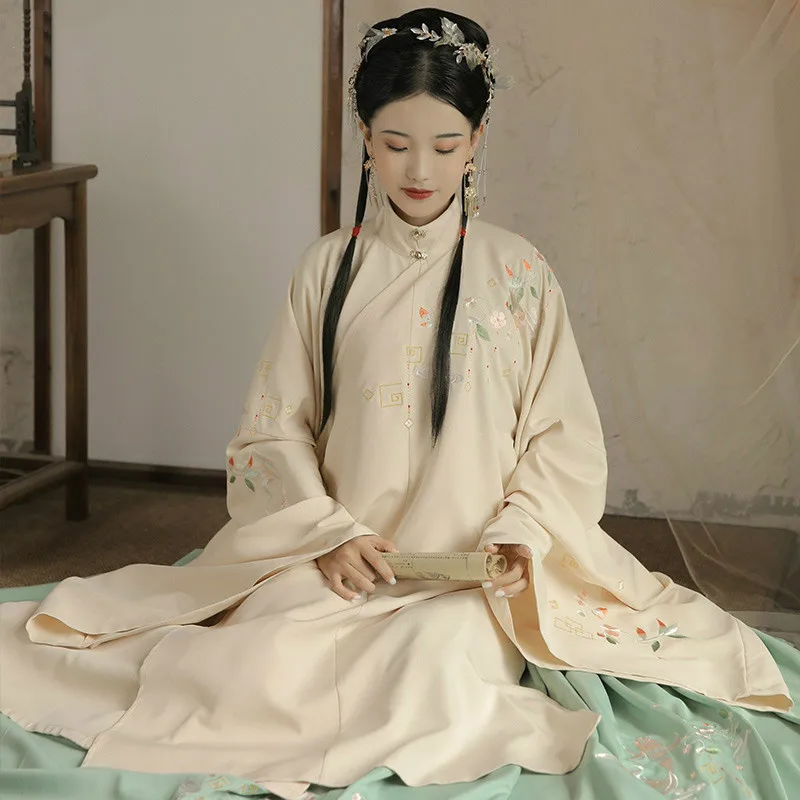 Kitajski Slog Original Hanfu Vezenje Ženska Ming Dinastija Princesa Obleko Nacionalnega Ljudskega Plesnega Kostum Lady Letnik Tang Obleko