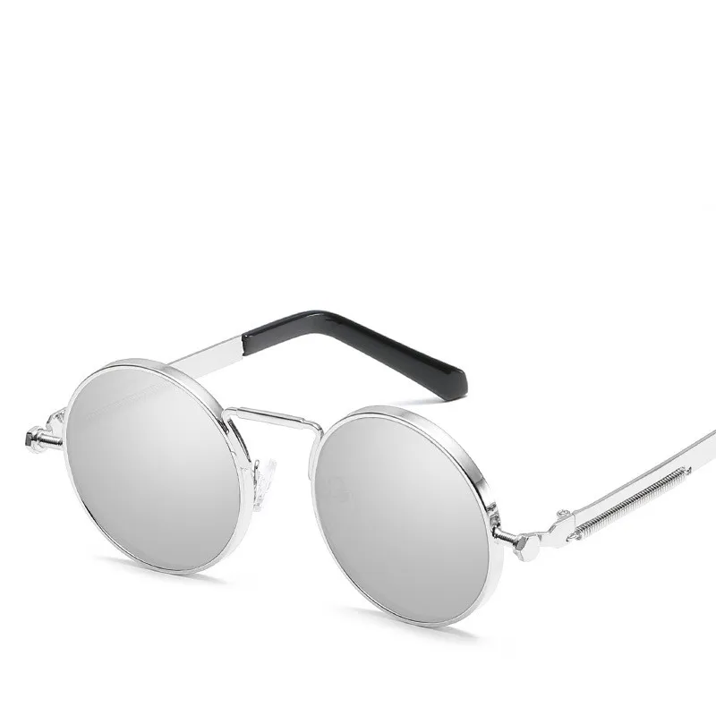 Klasična moška sončna Očala 2021 Trend Punk Krog Sunglass Moški Vintage Retro Ogledalo sončna Očala Za Moške Luksuzne blagovne Znamke Odtenki UV400