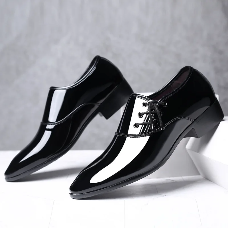 Klasični poslovni moške obleko, čevlje, modno elegantna formalno poročni čevlji za moške non-slip urad oxford čevlji moda za moške obrnjenega