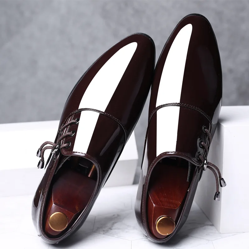 Klasični poslovni moške obleko, čevlje, modno elegantna formalno poročni čevlji za moške non-slip urad oxford čevlji moda za moške obrnjenega