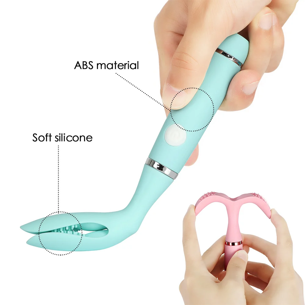 Klitoris Posnetek Vibrator Sex Igrače za Ženske Klitoris Stimulator Spolnih Dildo Penis Vibracije Obroči Ženski Masturbators Bradavice, Masaža