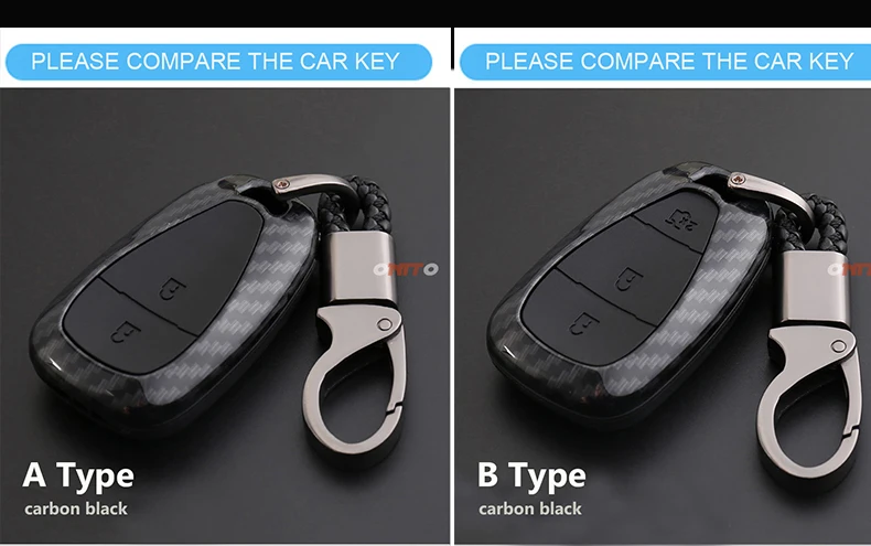 Ključ veriga obroč z ABS+Ogljikovih vlaken avto daljinski ključ vrečko imetnik primeru za CHEVROLET MALIBU XL ENAKONOČJE CRUZE CAMARO avto Dodatki