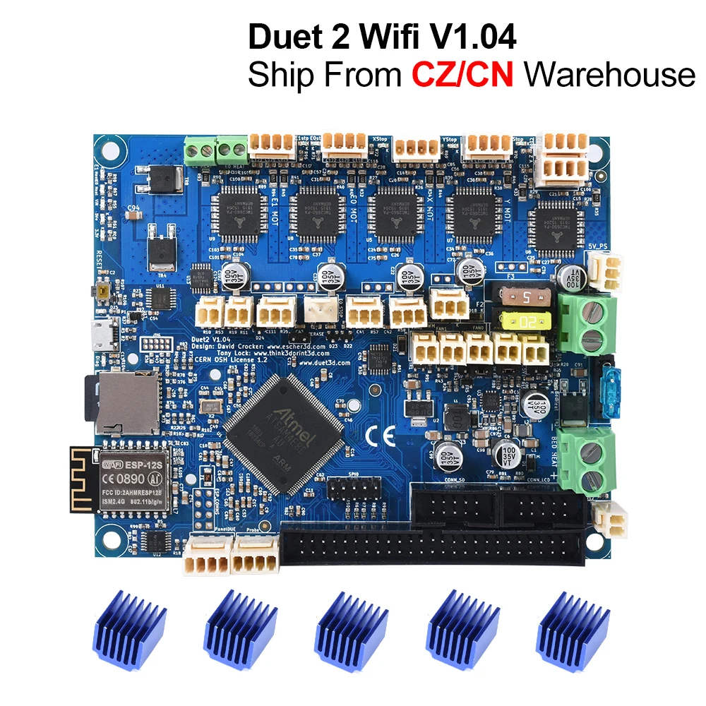 Klonirane Duet 2 Wifi V1.04 Nadgradnjo 32bit Nadzorni Odbor Duet2 Wifi 32 bit Matično ploščo Za CNC Stroja edaja 3 pro 3D Tiskalnik Deli