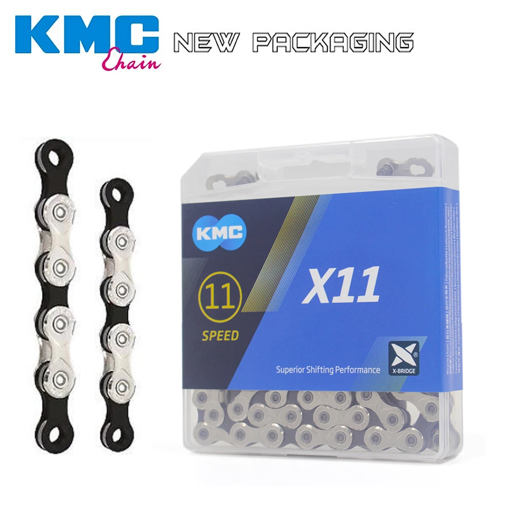 KMC X11 X11.93 kolo Verige 116L 11 Hitrosti Kolesa, Verige Z Originalno škatlo in Čarobni Gumb za MTB/Cestni verige