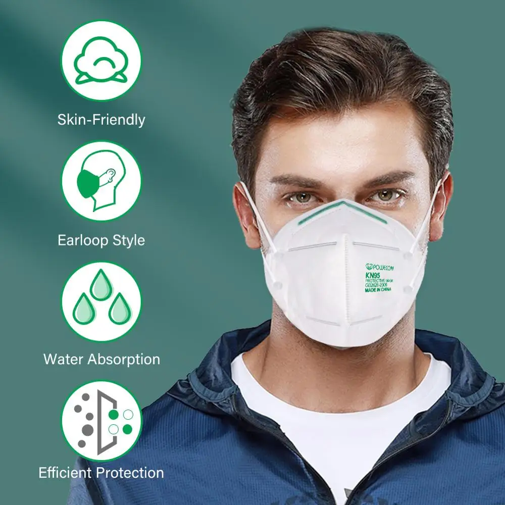 KN95 Maske FFP2 Usta Maske PM2.5 Anti-fog in Dustproof Zaščitne Maske Odrasle Otroke, Obraz, Usta Masko Respirator Maske