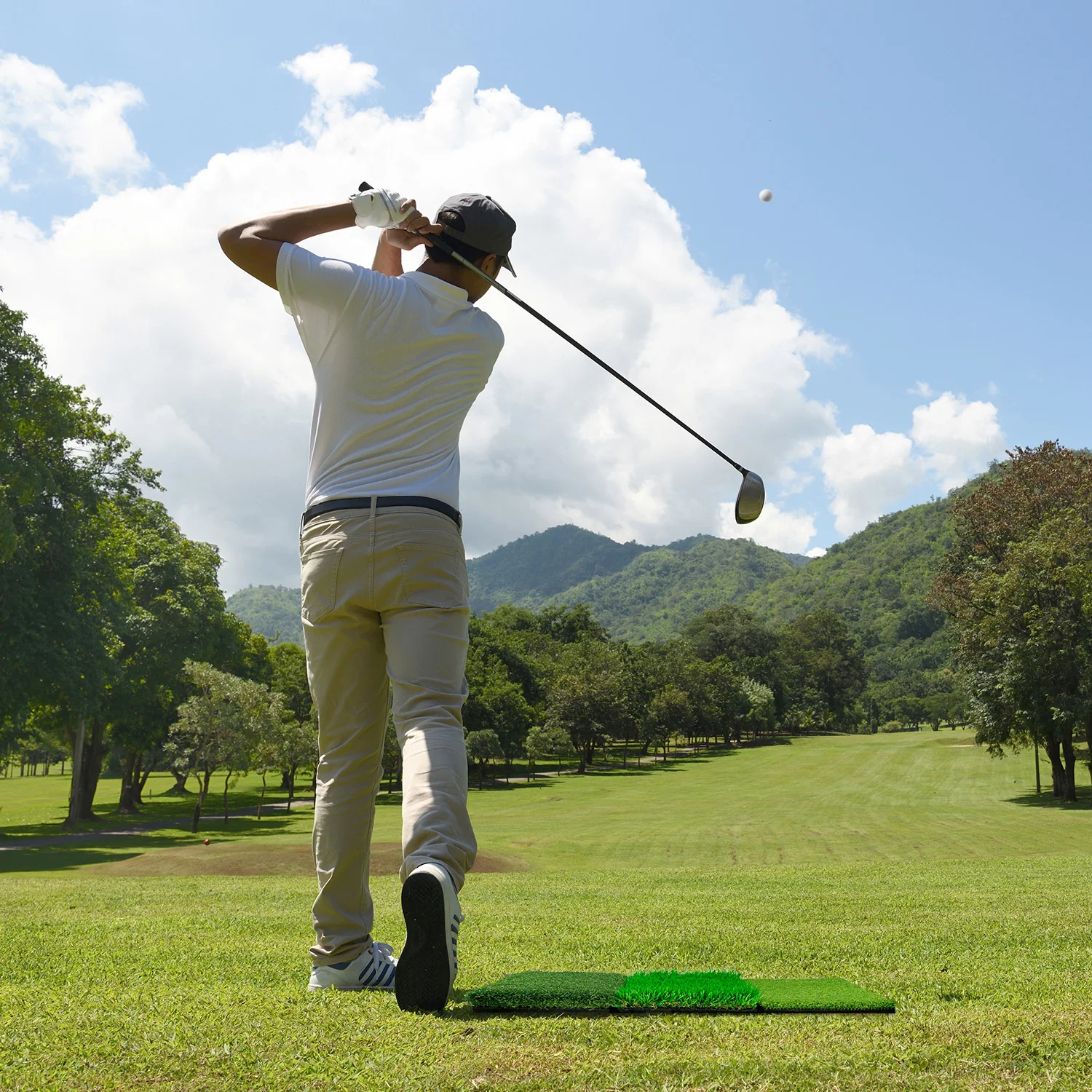 KOFULL Golf Usposabljanje Mat Hitting Swing Praksi Pad Zložljive Dobave