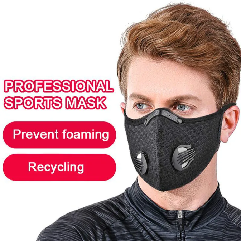 Kolesarjenje Masko Filter Anit-fog Anit-onesnaževanje Dihanje Pm2.5 Activ Ogljikovih Respirator Športno Kolo Prah Masko S Filtrom