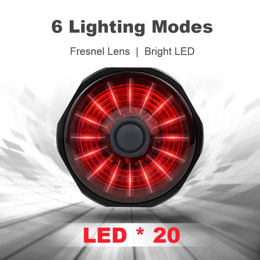 Kolesarska Luč Inteligentni Zavora za Zaznavanje LED Izposoja Zadnje Luči USB Varnost Opozorilo MTB Cestno Kolo Rep Luči Za Nočno Vožnjo