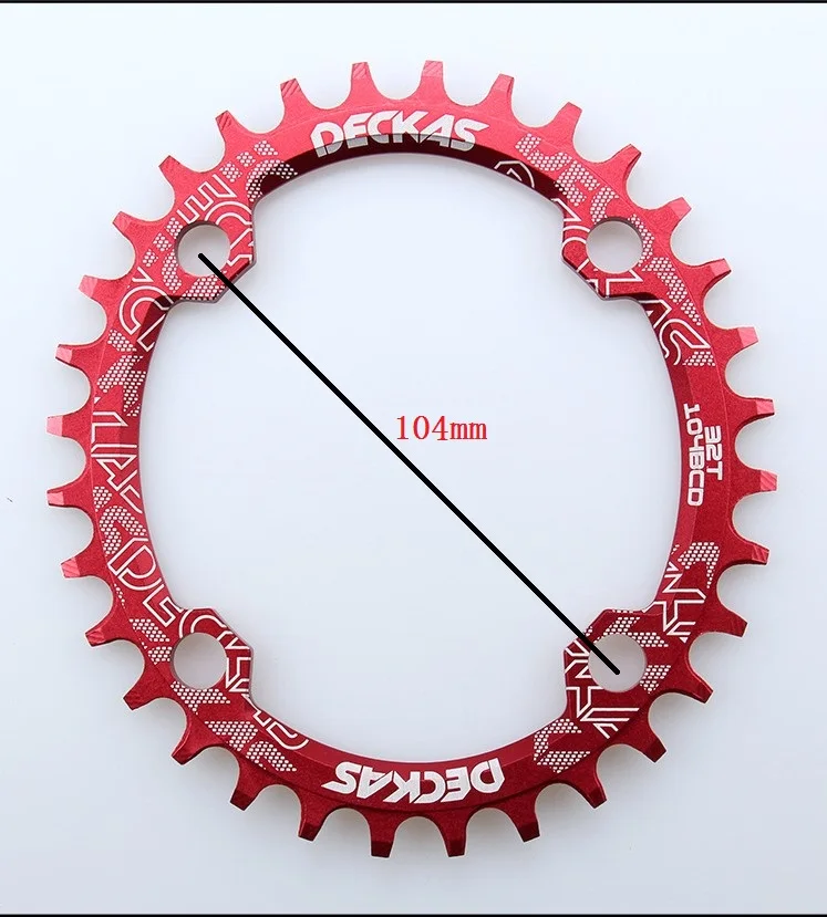 Kolesarska veriga obroč 104bcd ovalne krog 32T 34 36 38T ozko, široko enotno hitrost MTB platon ovalado de bicicleta