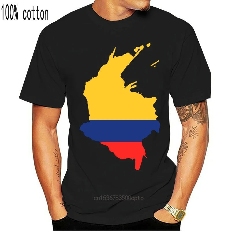 Kolumbija Camiseta De Hombre Fútbol Deporte Wm Em Bandera Na Nacionalni Flagge Trendy Ulične Tee Majica