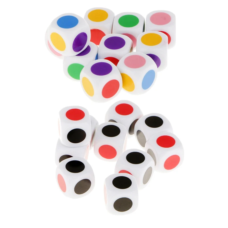 Komplet 10 Kosov Kock in poskuša igrati z 6 barvah za družabne igre Otroci namizne igre Izobraževalne igrače