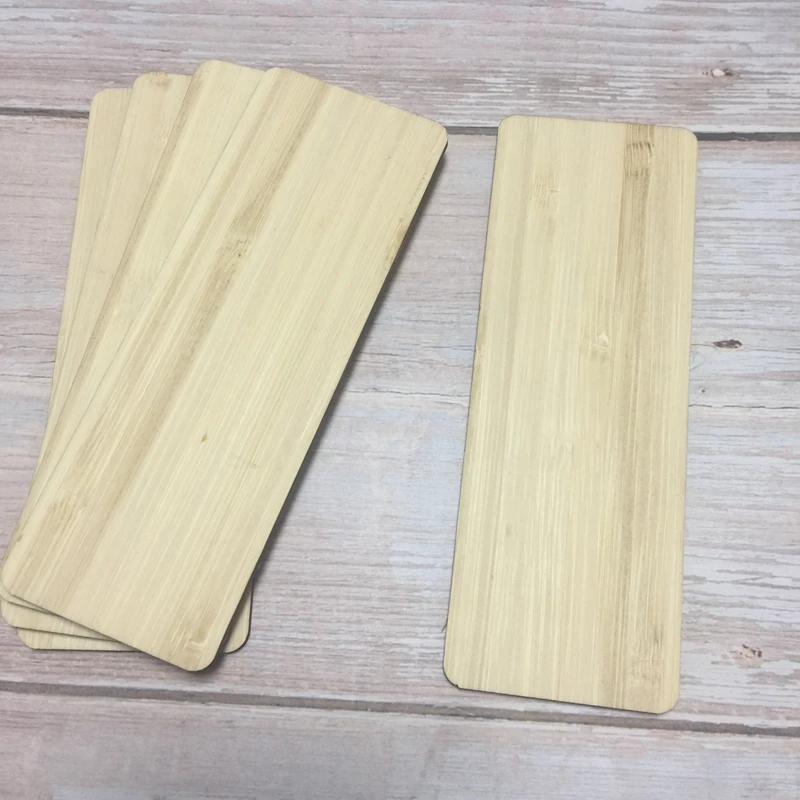 Komplet 10 pravokotnik lesa zaznamek prazno lesa, plošč prazno 14*5 cm