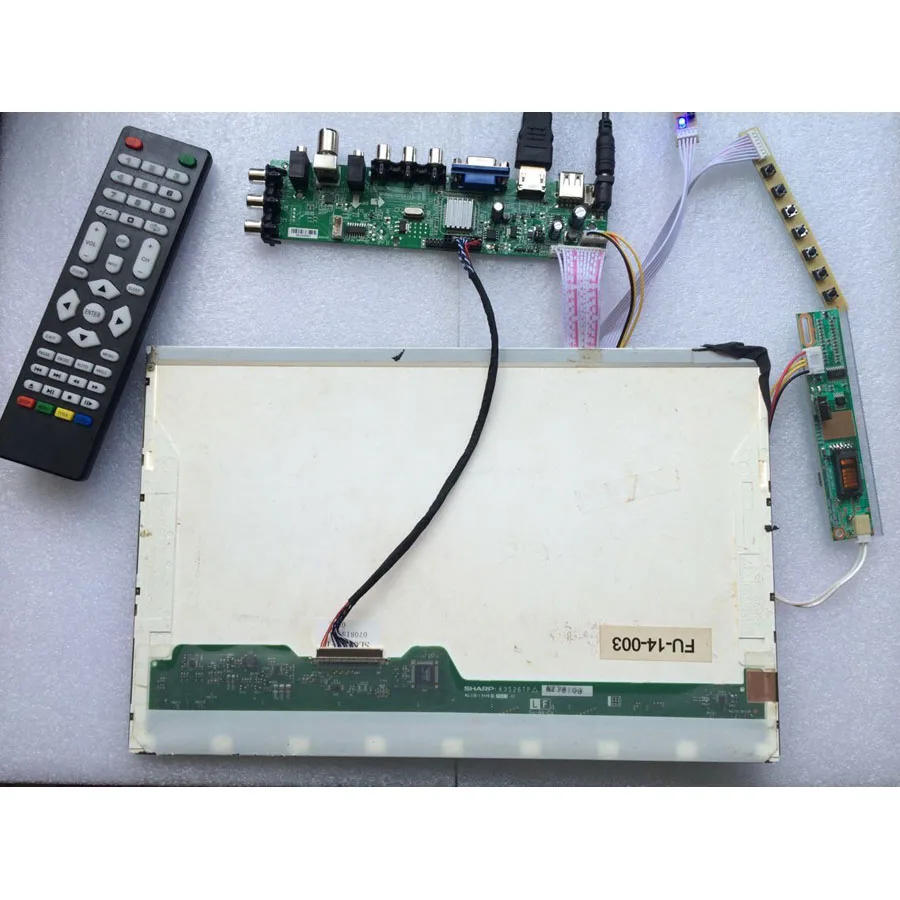 Komplet Za B170PW03 V. 4 1440X900 1 CCFL zaslon LCD 30pin Digitalni HDMI TV VGA, USB, AV remote DVB-C, DVB-T Plošči Krmilnik odbor 17