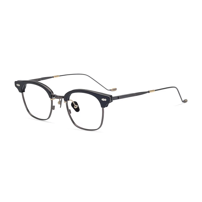 Korejska Znamka, Design Titana Acetat Eye Glasses Moških Kvadratnih Optična Očala Okvir Ženske Kratkovidnost Recept Za Očala West