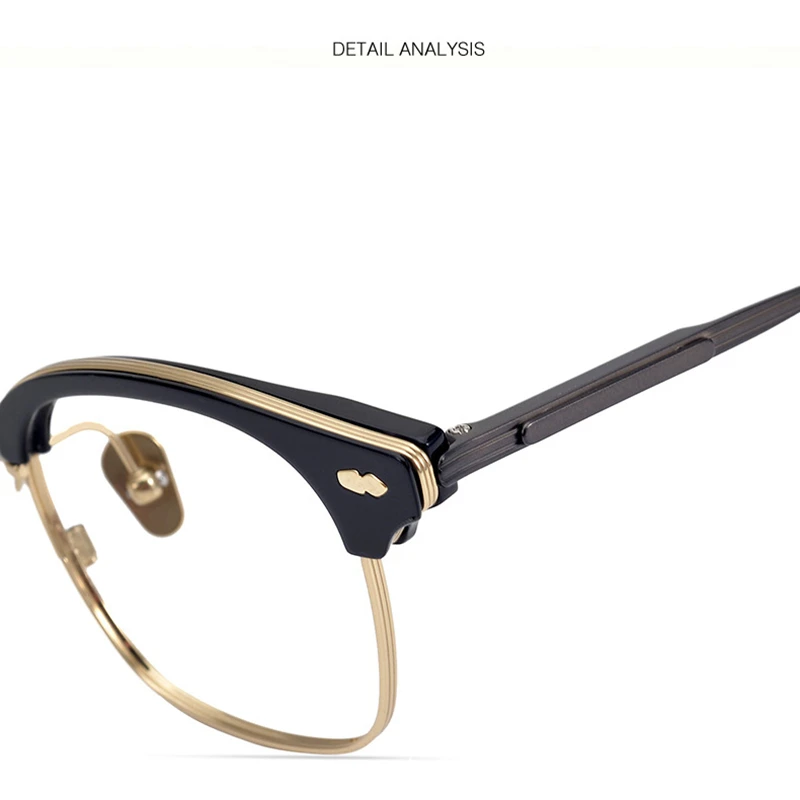 Korejska Znamka, Design Titana Acetat Eye Glasses Moških Kvadratnih Optična Očala Okvir Ženske Kratkovidnost Recept Za Očala West