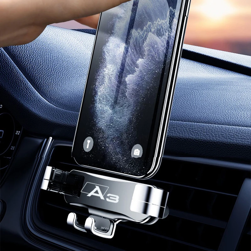 Kovinski Nosilec za Telefon, Avto Navigacija Mobilni Telefon Nosilec Vesa Podpora Za Audi A3 A4 A5 A6 A7 A8 avto dodatki