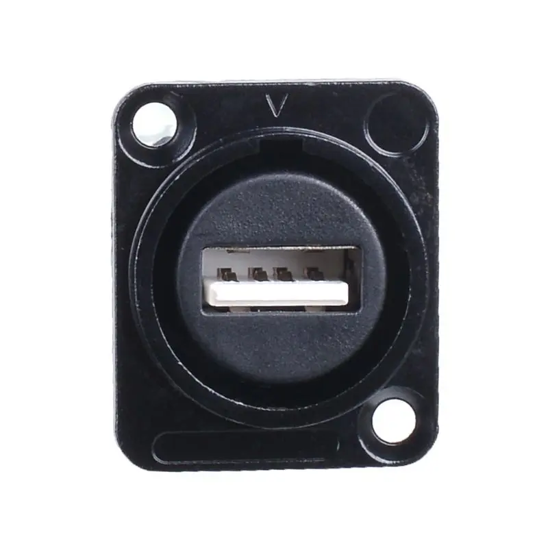 Kovinski USB B Tip Ženski Vtičnica za USB Tip A Ženski Vtičnico Panel Mount Adapter