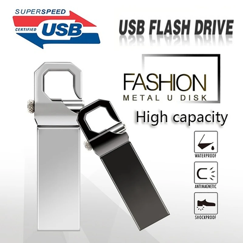 Kovinski USB Flash Disk 4GB 8GB 16GB 32GB Pendrive 64GB 128GB 256GB Prilagodi Pero Pogon USB Memory Stick U Disk Darilo po Meri Logo