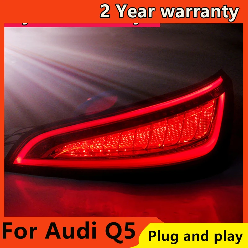 KOWELL Avto Styling za Audi Q5 2009-LED Rep Lučka zadaj prtljažnik, svetilke kritje drl+signal+zavora+povratne Dinamično krmiljenje luč