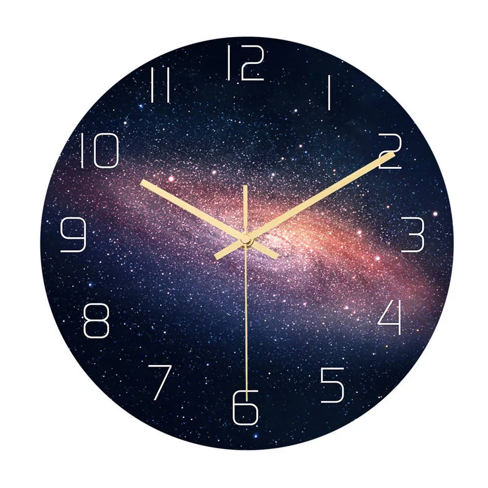 Kozmično Nebo Stenske Ure Spalnica, Dnevna Soba Dekoracijo Sodobno Oblikovanje Akril Nemo Gledal Doma Dekor Galaxy horloge relojes pared de