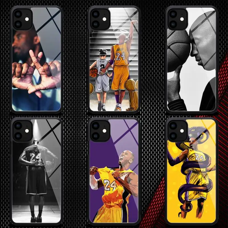 Košarka Kobe Bryant Telefon Primeru Gume za iPhone 12 11 Max Pro XS 8 7 6 6S Plus X 5S SE 2020 XR 12Mini primeru