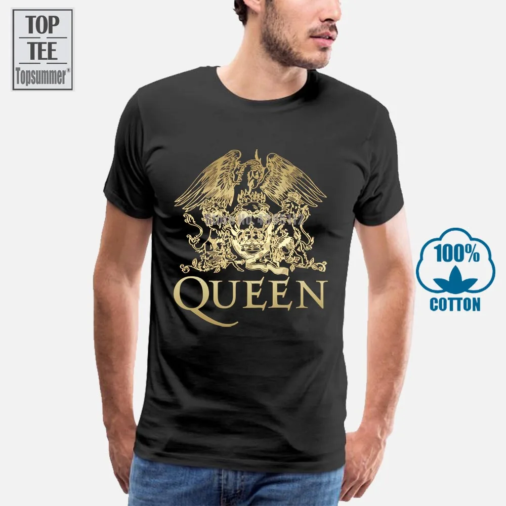 Kraljica Band Kraljevega Kluba Logo Majica Kratek Rokav Meri T Srajce Moda Naključno O Vratu Bombaž Velik Obseg Mens T Srajce