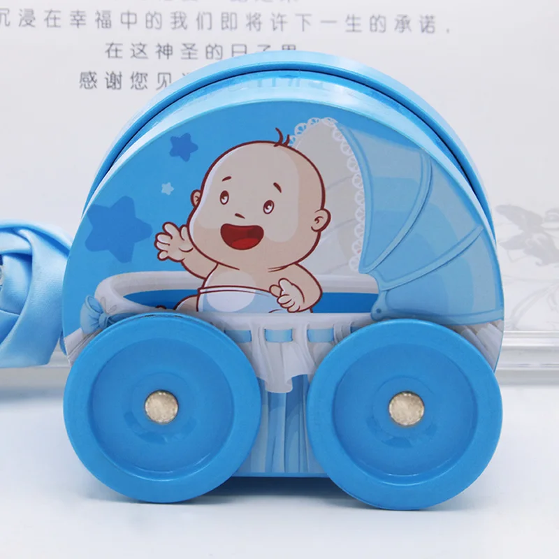 Kreativni otroški voziček baby rojstni dan rojstva polno luno rojstva slovesnosti s strani slovesnosti konj usta železa bonboniera