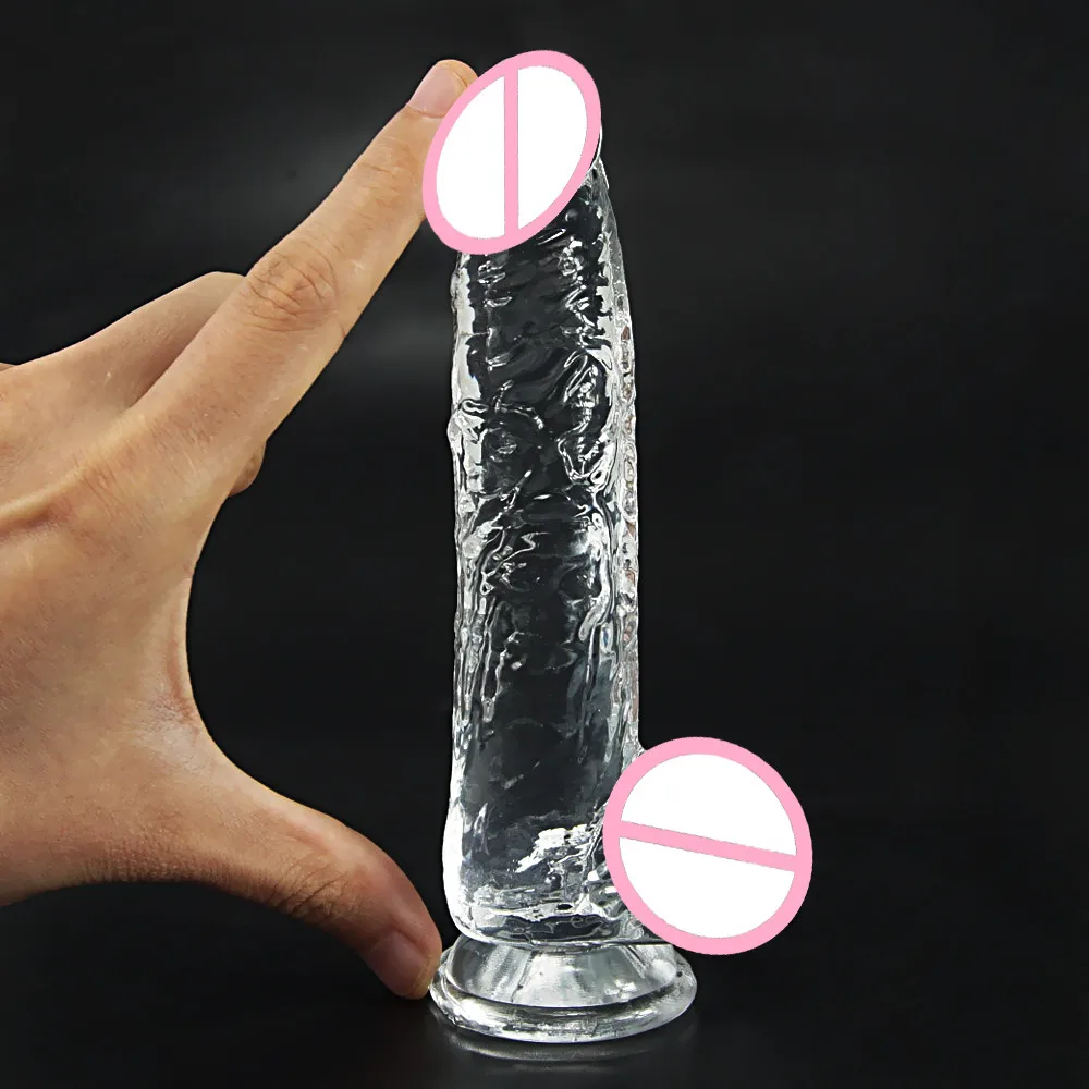 Kristalno Jelly Vibrator Realne Dildos za Ženske Masturbacija majhen vibrator Sesalni Dildo Muco Analni Čep Lezbični Seks Odraslih Igrače