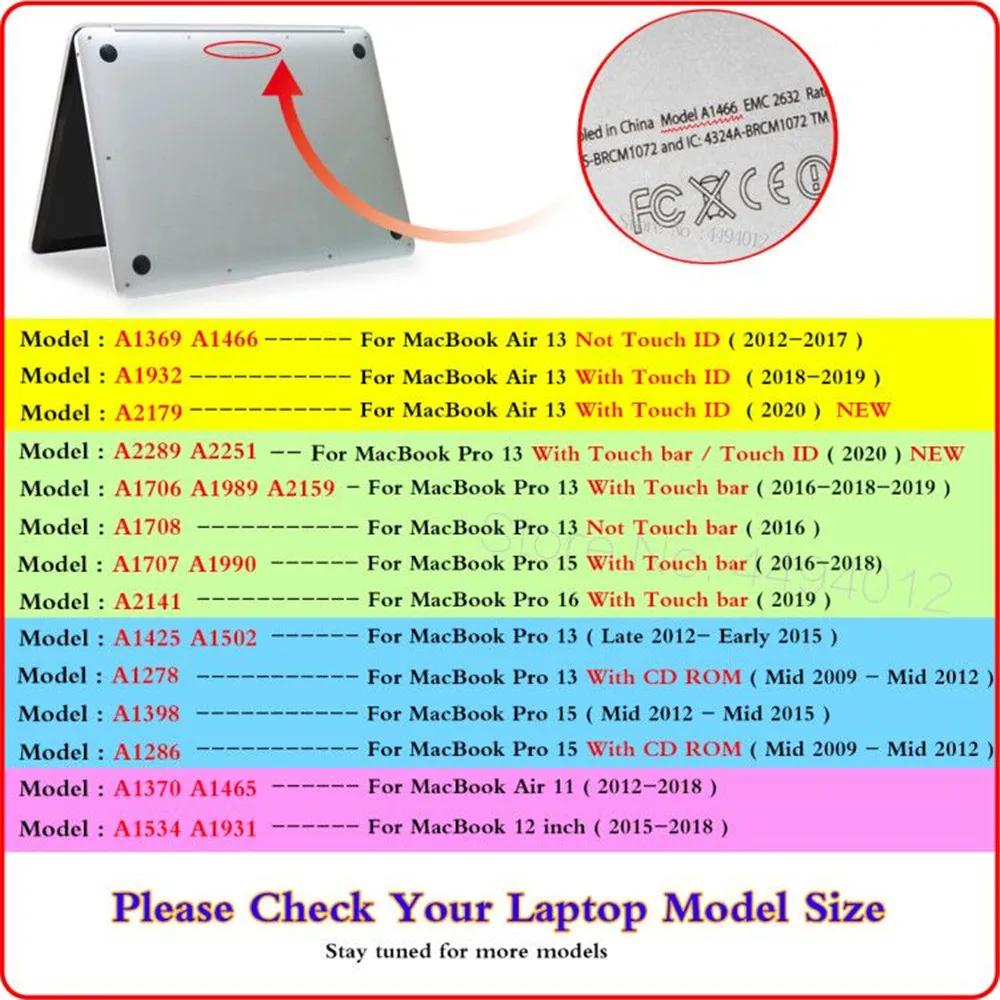 Kristalno Laptop Primeru Za leto 2020 novi MacBook Pro 13 A2289 Dotik ID A2179 A2251 Primeru Za macbook Air 13 A1466 Pro 16 15 12 11 Pokrov