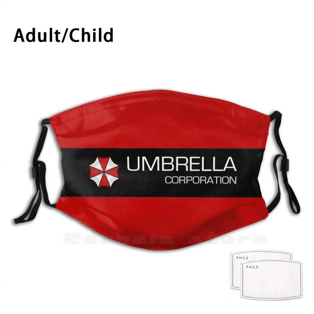Krovna Družba Za Odrasle Otroke Proti Prahu Filter Diy Masko, Umbrella Corporation, Dežnik Rakun Mesto Nemesis Dežnik Logotip