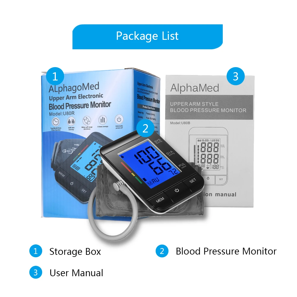 Krvni Tlak Monitor Tonometer Sphygmomanometer Utrip/2 Načinu za Uporabnika/90 Pomnilnik Podatkov/IHB Indikator