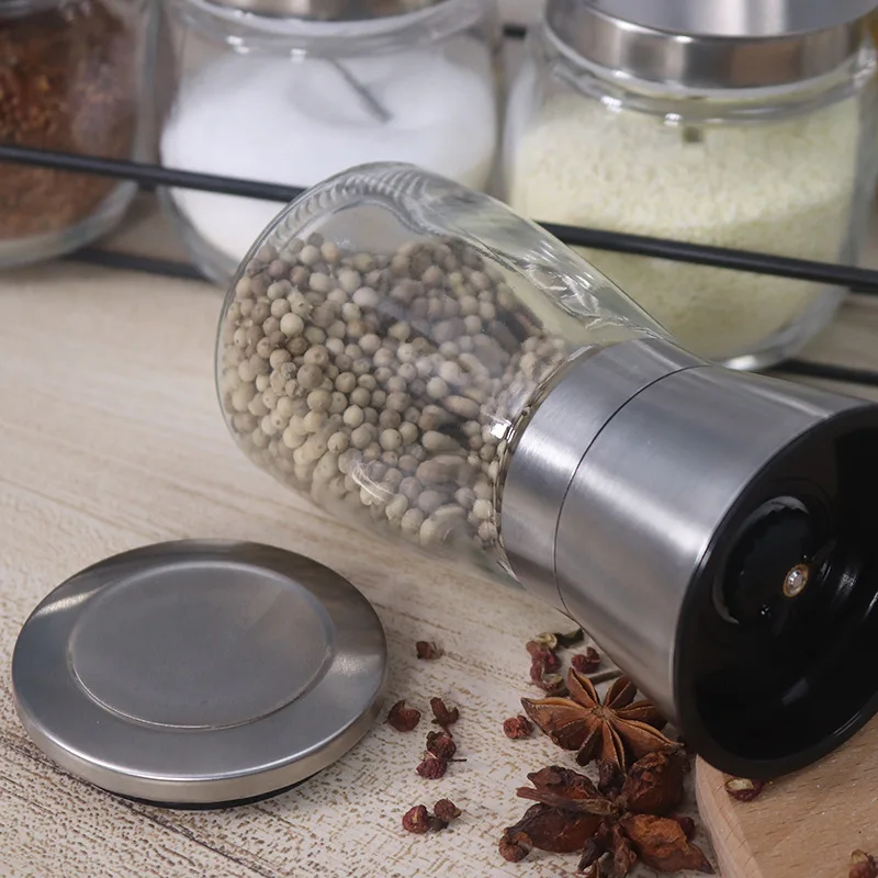 Kuhinjski pribor Poper Mlin Večnamensko mlinček za sol steklenici telesa, keramični rotorja velikost nastavljiv kuhinja orodje