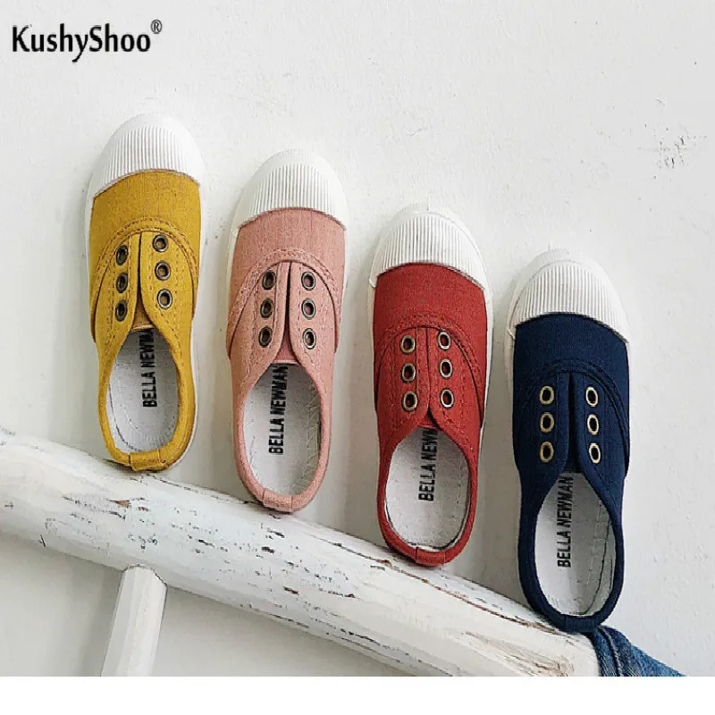 Kushyshoo2020 pomlad in poletje platno otroška obutev model vroče in priljubljeni trgovini sladkarije barve fantje in dekleta platno čevlji
