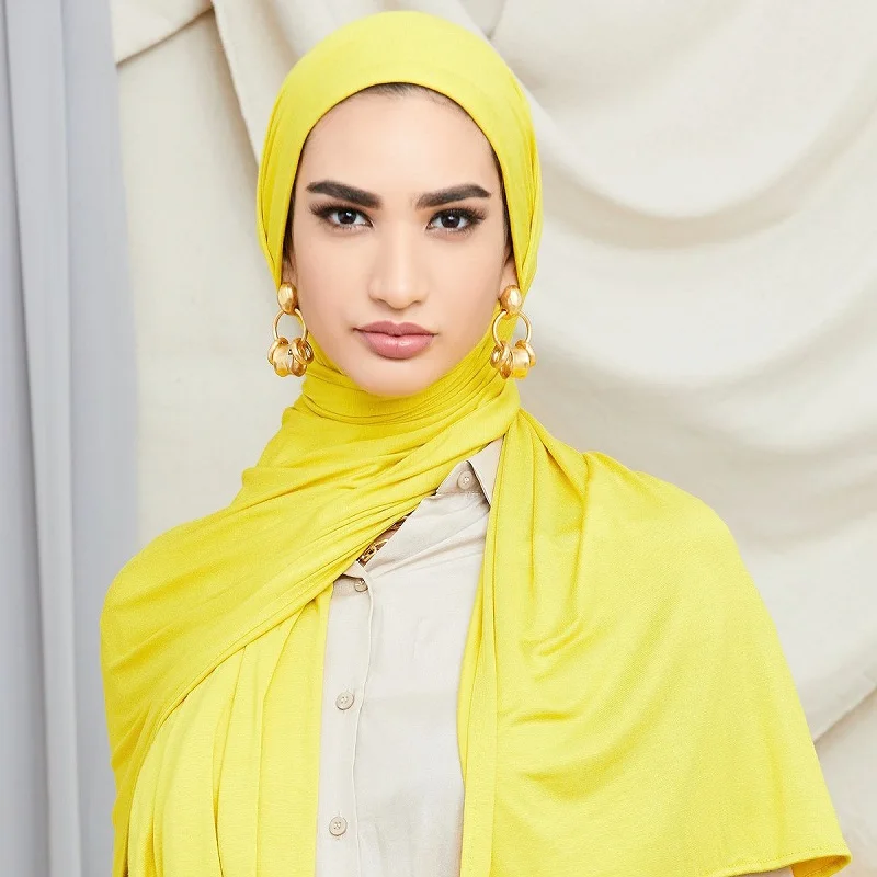 Kwaliteit Kleine Velikost Modal Jersey Sjaal Hidžab Moslim Vrouwen Hoofdband Rekbaar Navaden Trdna Islam Sjaal Zaviti Pashmina