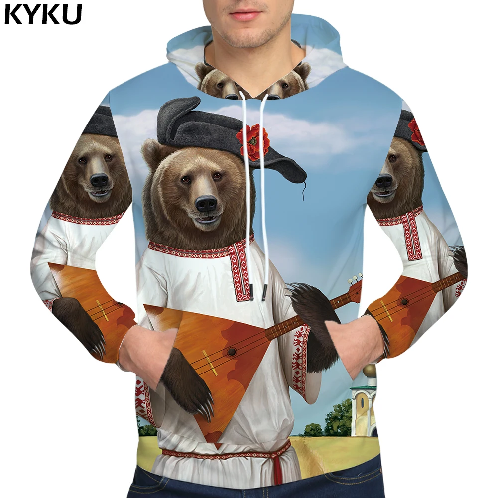 KYKU Poker Hoodies Kartico Majica Creative 3d hoodie Modni pulover s kapuco Smešno Hoodie zgornji del Trenirke Moški Moški Ulične Pozimi