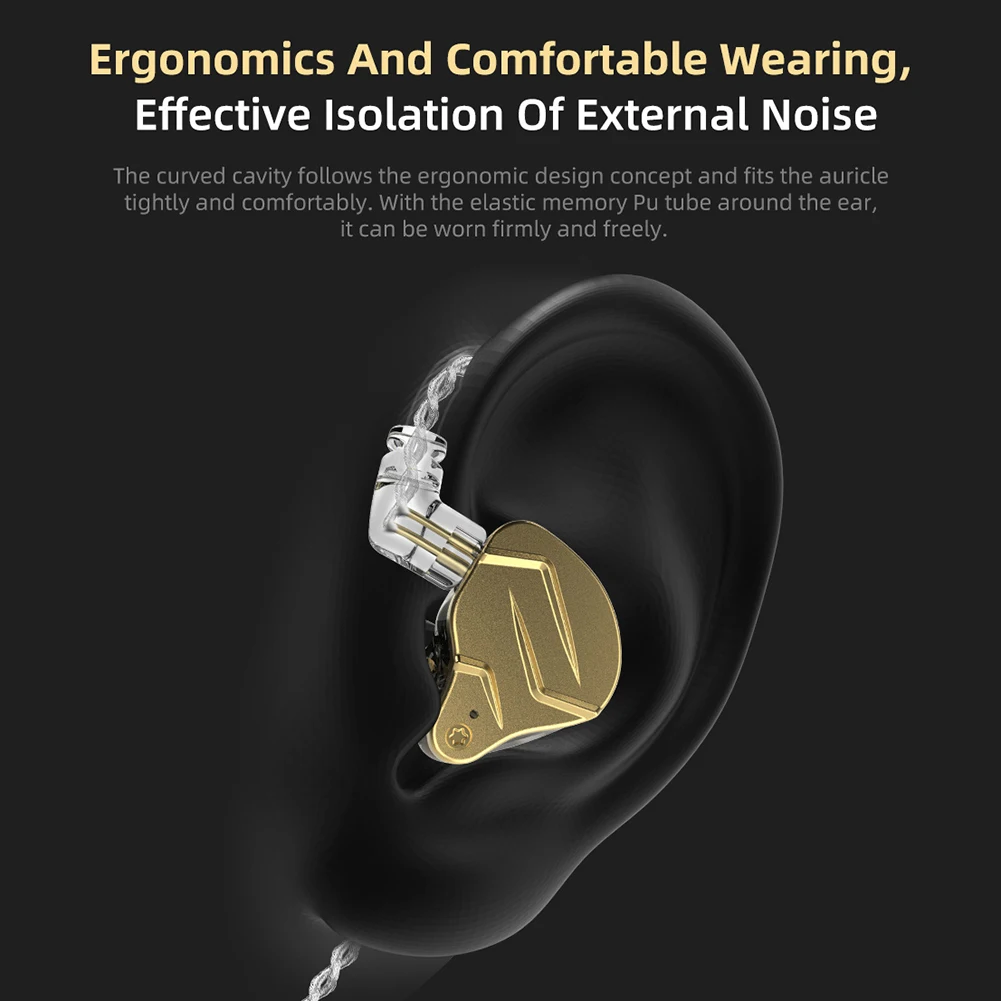 KZ ZSN PRO X Armature Dvojno Voznik 3,5 mm Žične Slušalke za Univerzalne Športne igre na Srečo Snemljiv Kabel Hi-fi Slušalke za V Uho