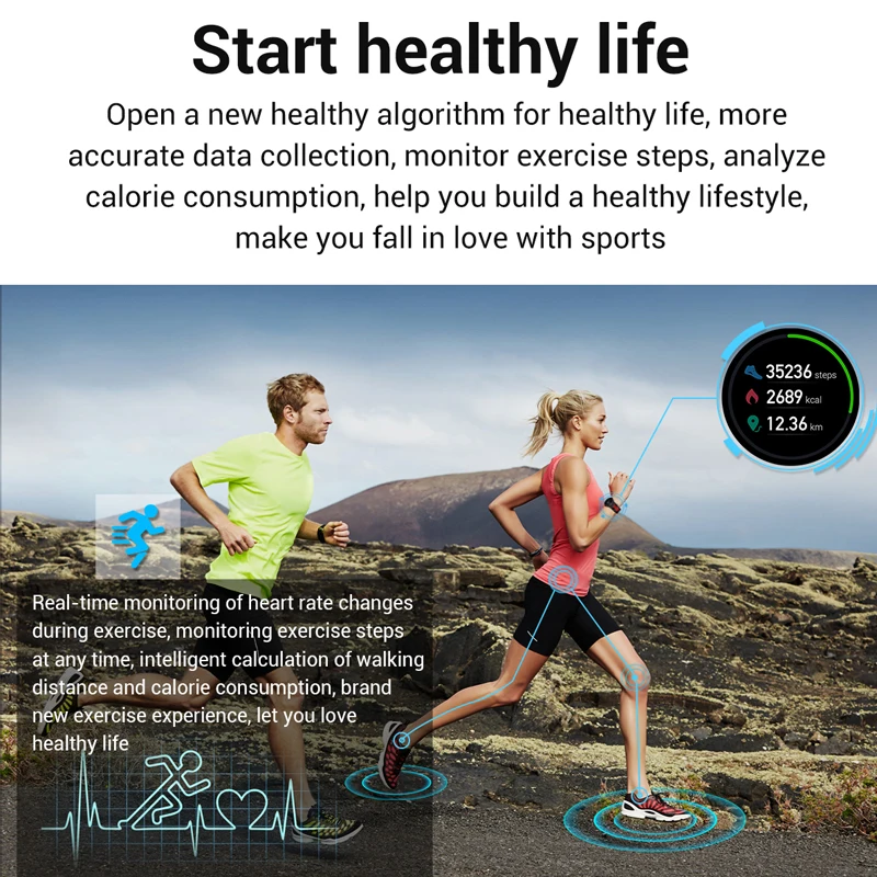 L6 IP68 Vodotesen Pametno Gledati 2020 Fitnes Tracker Srčnega utripa Smart Whatch Moški Ženske Smartwatch Za Android IOS