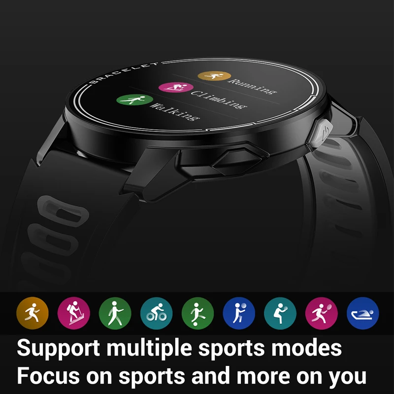 L6 IP68 Vodotesen Pametno Gledati 2020 Fitnes Tracker Srčnega utripa Smart Whatch Moški Ženske Smartwatch Za Android IOS