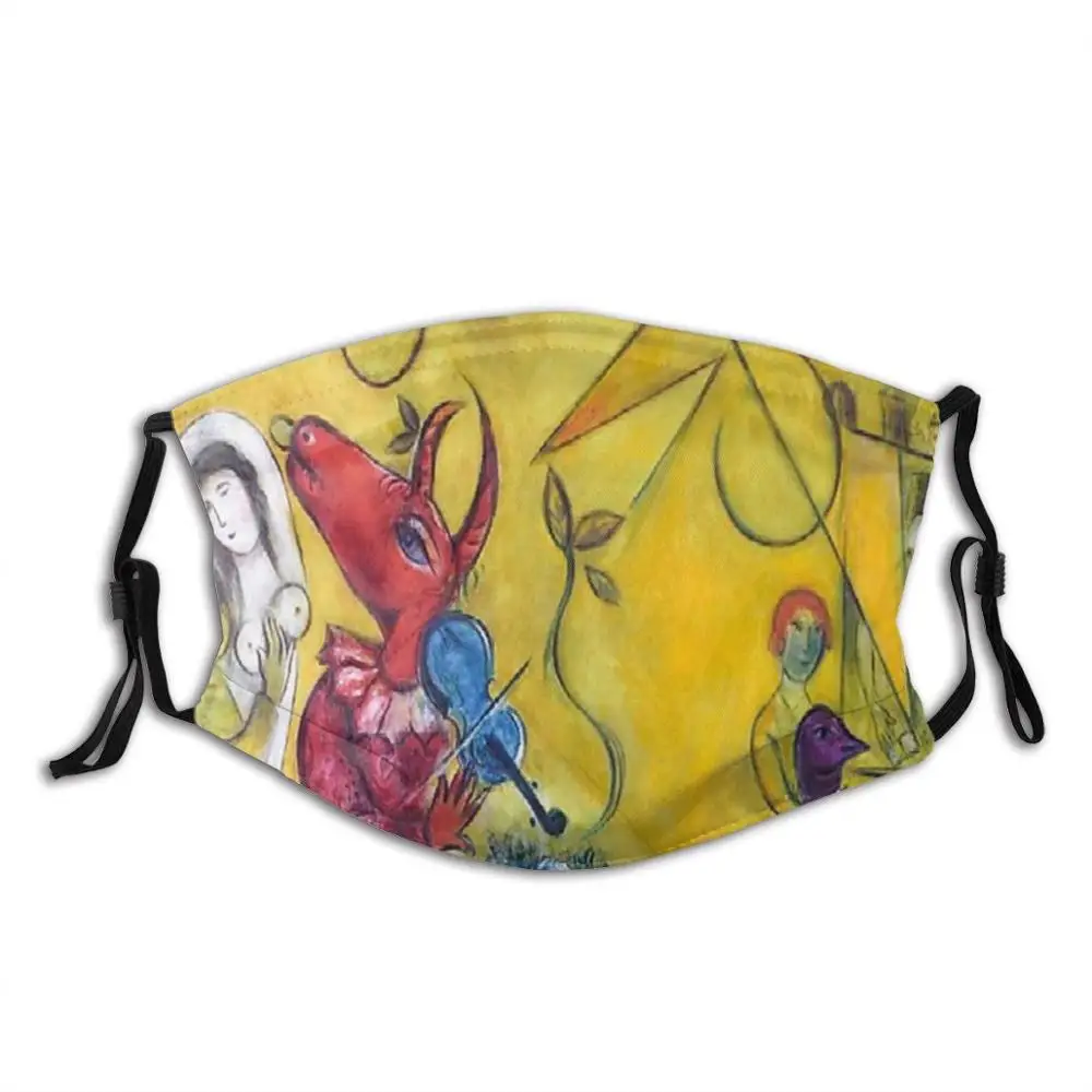 La Danse Tiskalni Stroj Filter Proti Prahu Usta Masko Mojstrovina Chagall Marc Chagall Je Ruski Slikar Umetniške Večbarvni