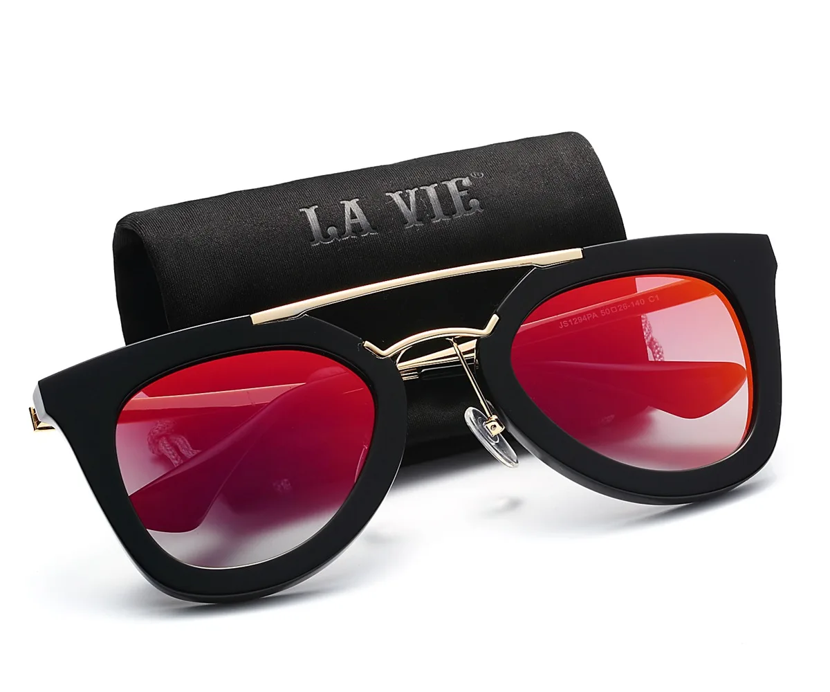La Vie Ročno Pravi Acetat Očala sončna Očala za Ženske Visoko Kakovostnih Ročno izdelanih Prvotne blagovne Znamke Design Ženske sončna Očala