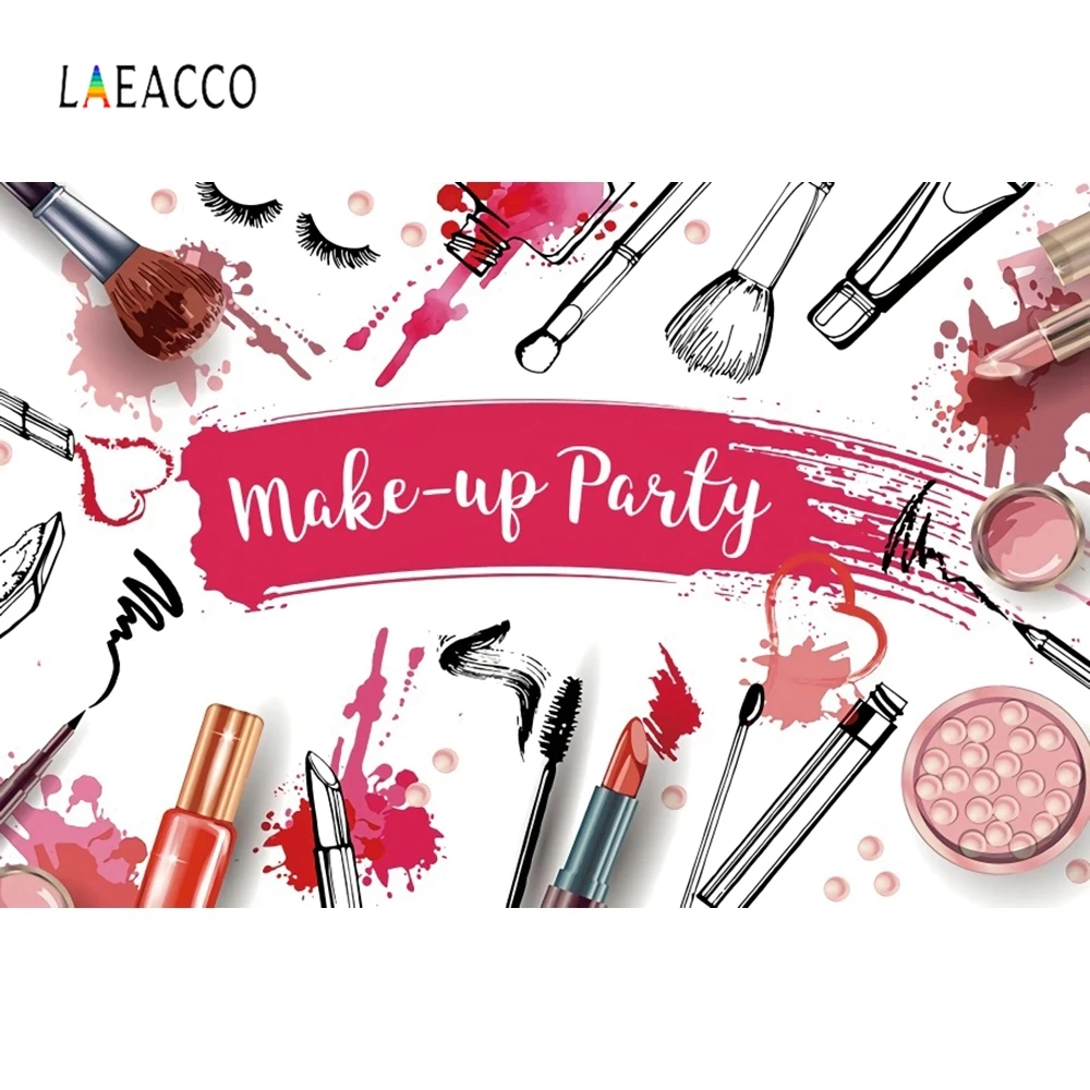 Laeacco Make-up Party Photophone Kozmetični Vzorci Meri Fotografija Kulise Vinil Foto Okolij Za Foto Studio