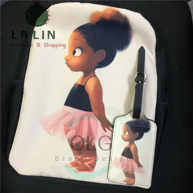 LALIN Modi Afriške Dekle Slog Malčka Mini Nahrbtniki za Dekleta 2pcs/set Šolske Torbe Otroci Veliko Bookbag Rdeče Potovanja Nahrbtnik