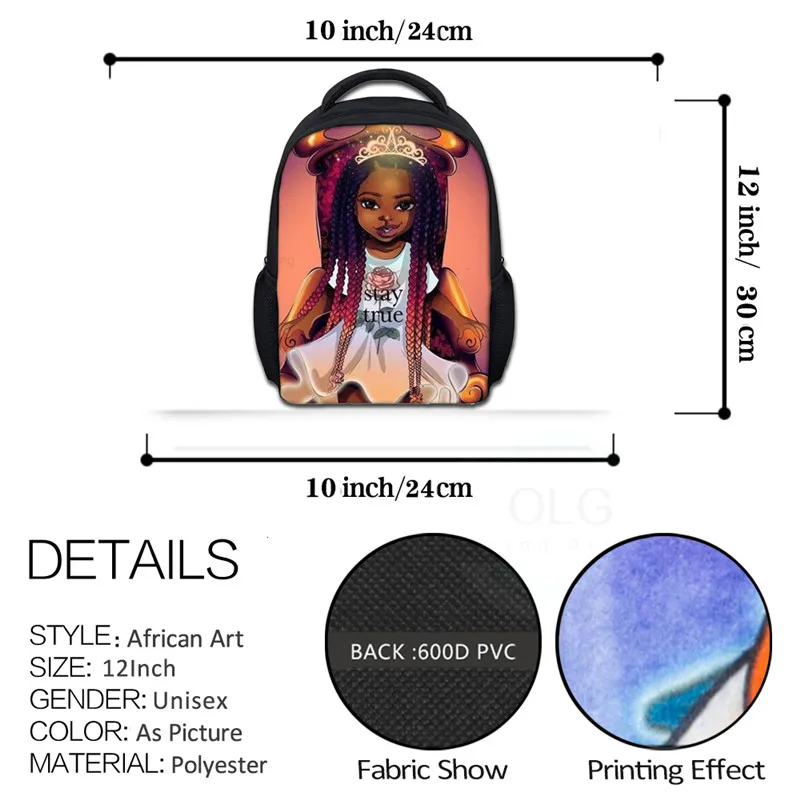 LALIN Modi Afriške Dekle Slog Malčka Mini Nahrbtniki za Dekleta 2pcs/set Šolske Torbe Otroci Veliko Bookbag Rdeče Potovanja Nahrbtnik