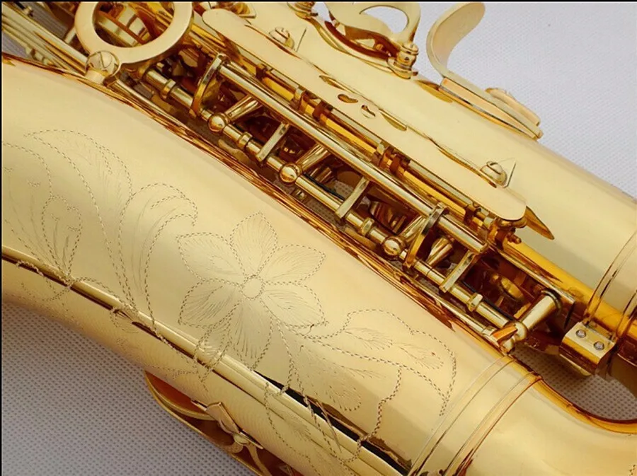 L&K Popolnoma Novi Alto Saksofon Model Alto Eb Zlati Sax Ravno Glasbila Strokovno Usnje Ustnik In V Primeru