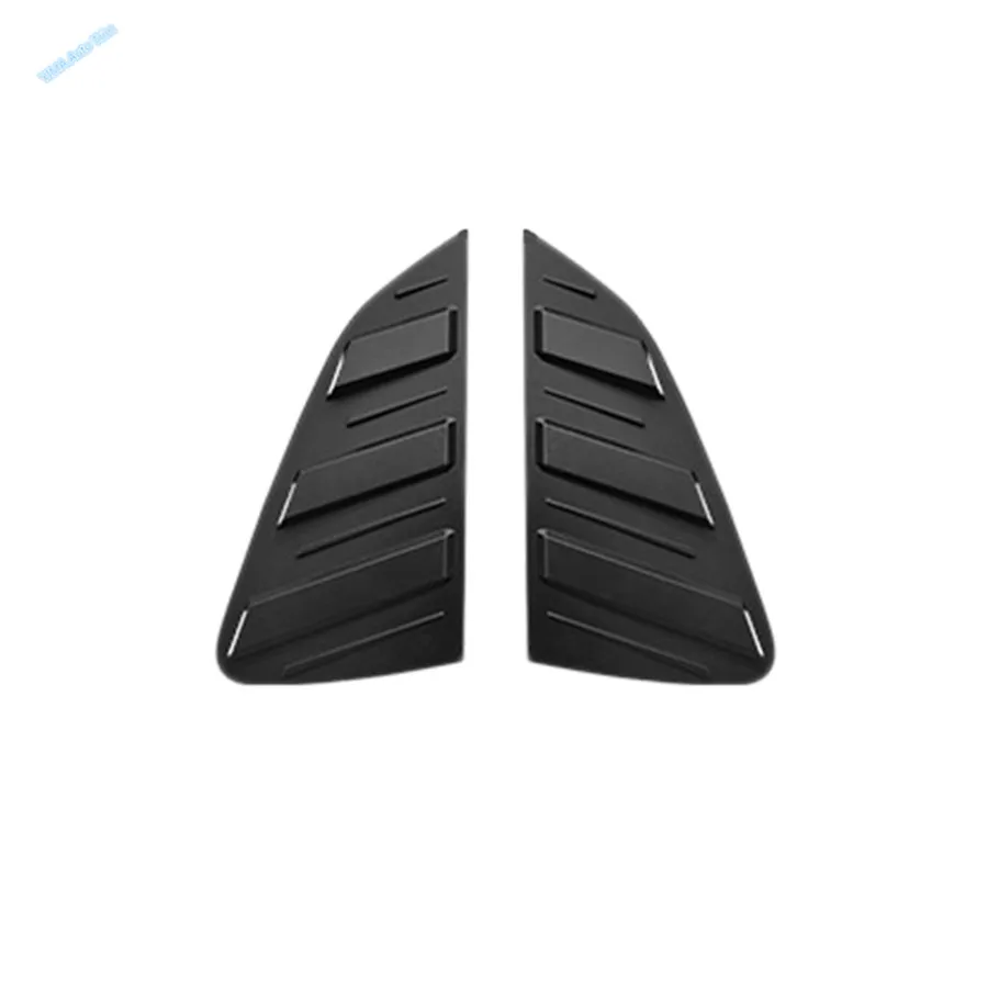 Lapetus Avto Zadnje Okno Reže Zaklopa Strani Vent Kritje Trim ABS Ogljikovih Vlaken / Black Primerna Za VW Volkswagen Polo 2019 2020 2021