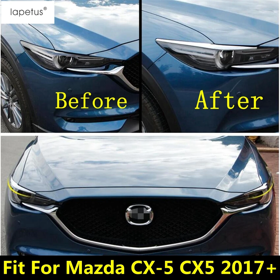 Lapetus Primerna Oprema Za Mazda CX-5 CX5 2017 - 2020 Spredaj Glava Luči, Smerniki Žarnice Veke Obrvi Modeliranje Zajema Komplet Trim