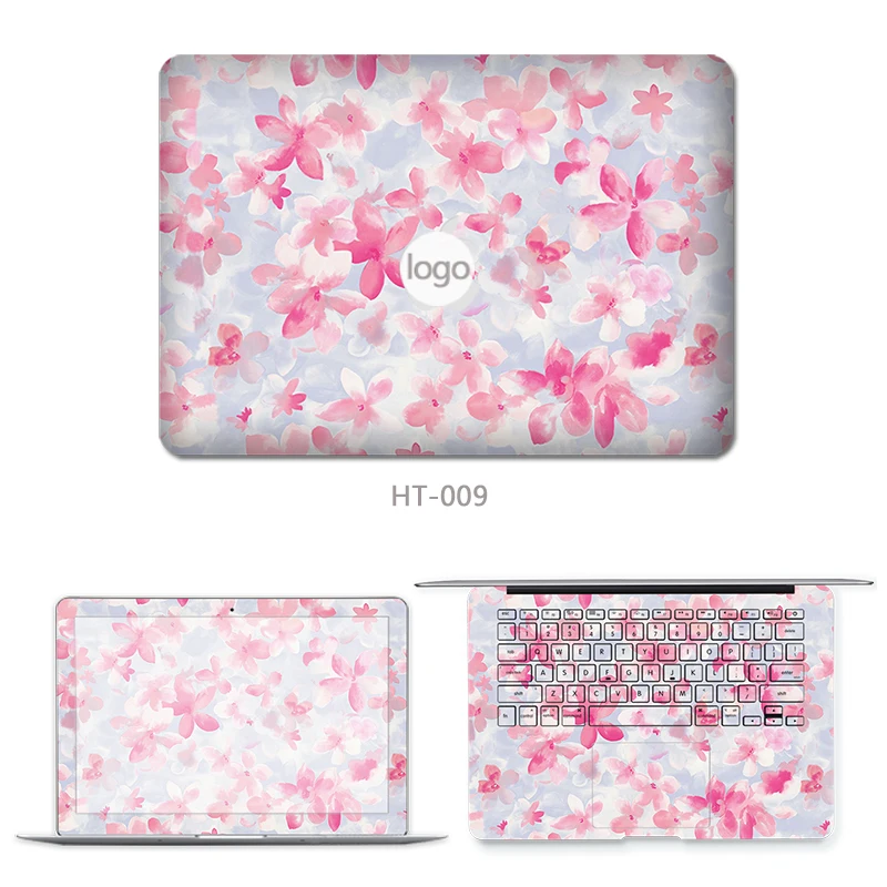 Laptop Kože palčni srčkan treh straneh, Nalepke, Laptop Zajema Zaščitnih za Macbook Air Pro Retina 11