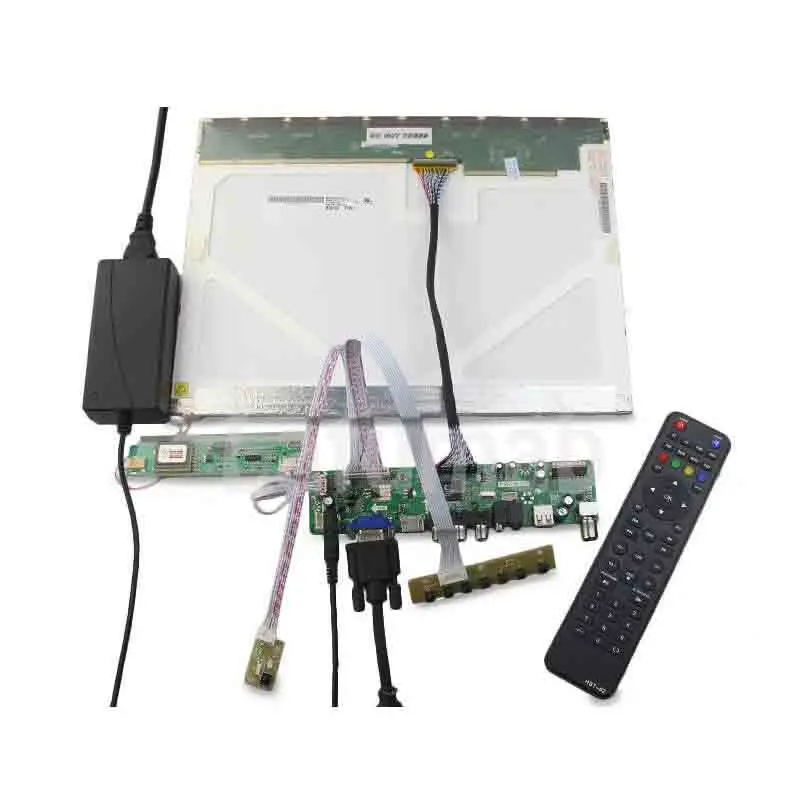 Latumab Komplet za QD15TL02 Rev. 04 TV+HDMI+VGA+USB LCD LED zaslon Gonilnik Krmilnika Odbor