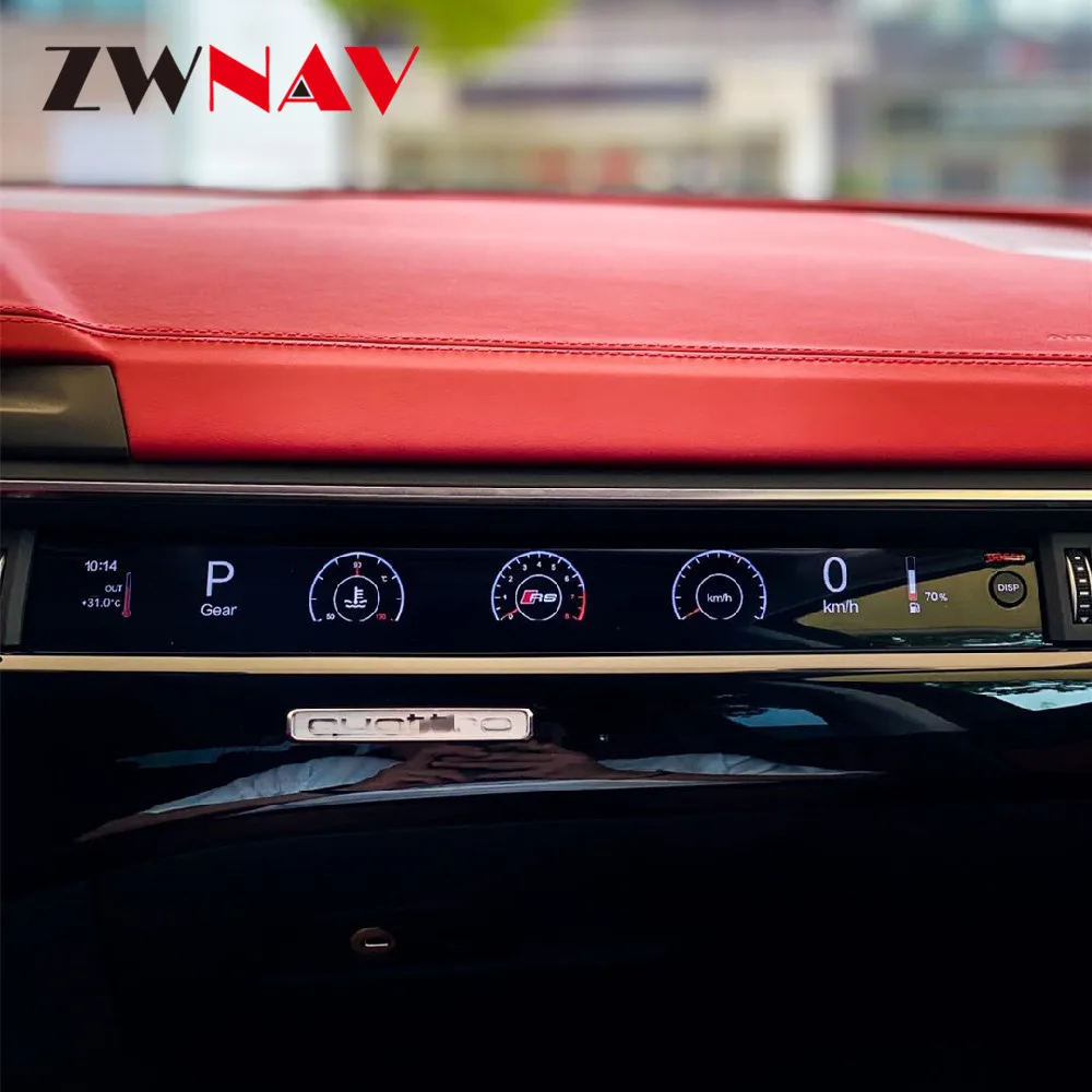 LCD Android Avto Instrument nadzorni Plošči Zaslona Vodja Enote Za Audi A4 A4L S4 RS4 A5 S5 RS5 V7-2020 kopilot prikaz Večpredstavnostnih